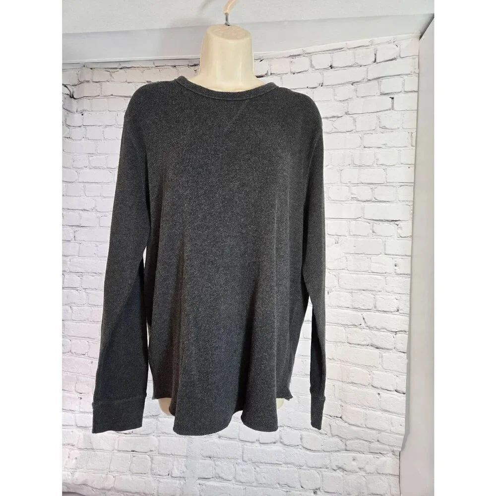 Gap Mens Size Large Dark Grey Thermal Shirt